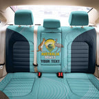 Custom Bowls Australia Back Car Seat Cover Teal Color Curve Sporty - Aussie Hoodie