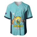 Custom Bowls Australia Baseball Jersey Teal Color Curve Sporty - Aussie Hoodie