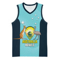 Custom Bowls Australia Basketball Jersey Teal Color Curve Sporty - Aussie Hoodie