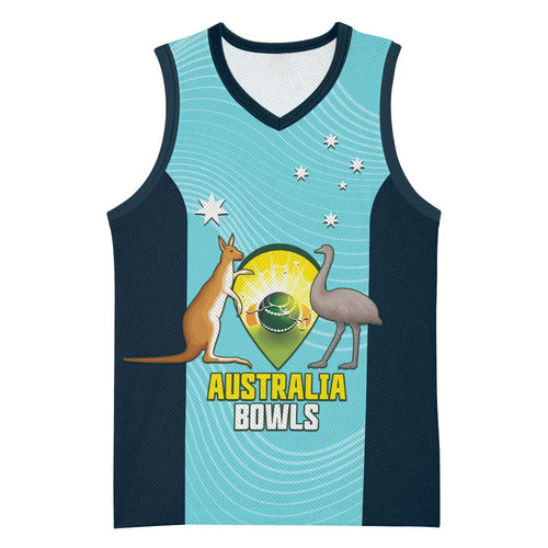 Custom Bowls Australia Basketball Jersey Teal Color Curve Sporty - Aussie Hoodie