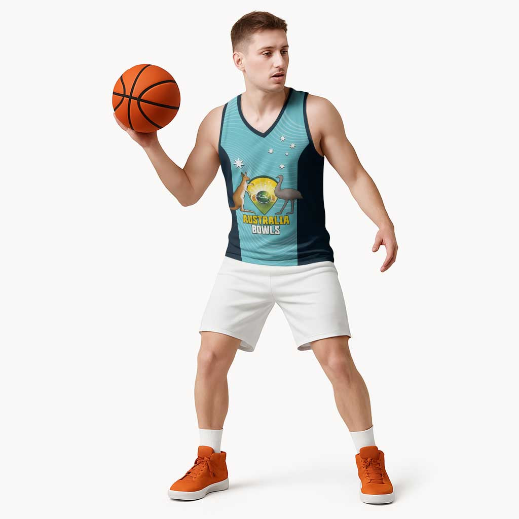 Custom Bowls Australia Basketball Jersey Teal Color Curve Sporty - Aussie Hoodie