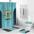 Custom Bowls Australia Bathroom Set Teal Color Curve Sporty - Aussie Hoodie