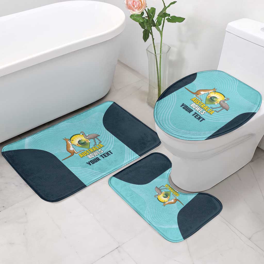 Custom Bowls Australia Bathroom Set Teal Color Curve Sporty - Aussie Hoodie
