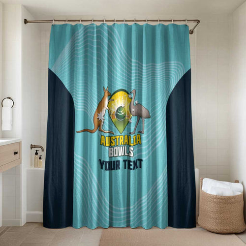Custom Bowls Australia Bathroom Set Teal Color Curve Sporty - Aussie Hoodie