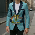 Custom Bowls Australia Blazer Teal Color Curve Sporty - Aussie Hoodie