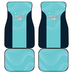 Custom Bowls Australia Car Mats Teal Color Curve Sporty - Aussie Hoodie