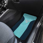 Custom Bowls Australia Car Mats Teal Color Curve Sporty - Aussie Hoodie