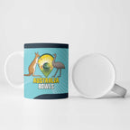 Custom Bowls Australia Ceramic Mug Teal Color Curve Sporty - Aussie Hoodie