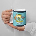 Custom Bowls Australia Ceramic Mug Teal Color Curve Sporty - Aussie Hoodie