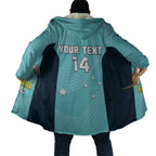 Custom Bowls Australia Cloak Teal Color Curve Sporty - Aussie Hoodie