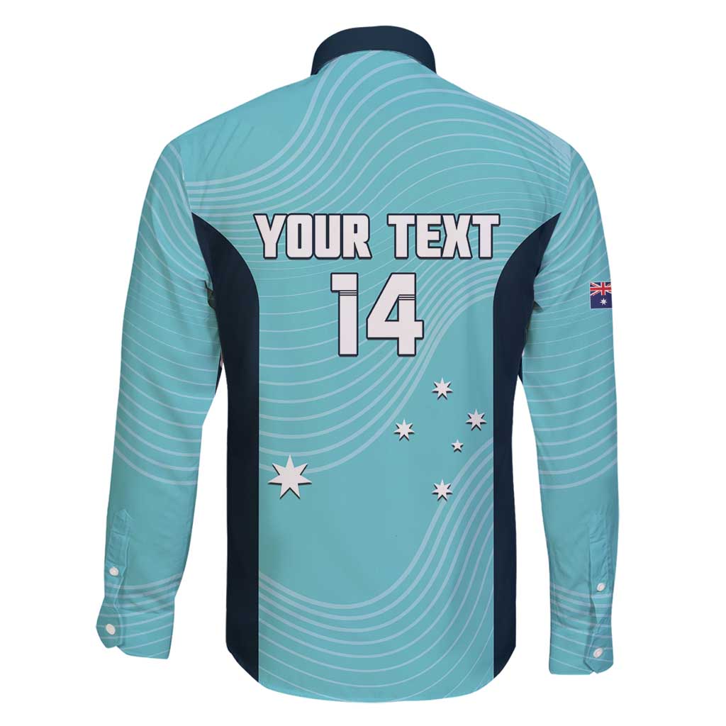 Custom Bowls Australia Family Matching Mermaid Dress and Hawaiian Shirt Teal Color Curve Sporty - Aussie Hoodie