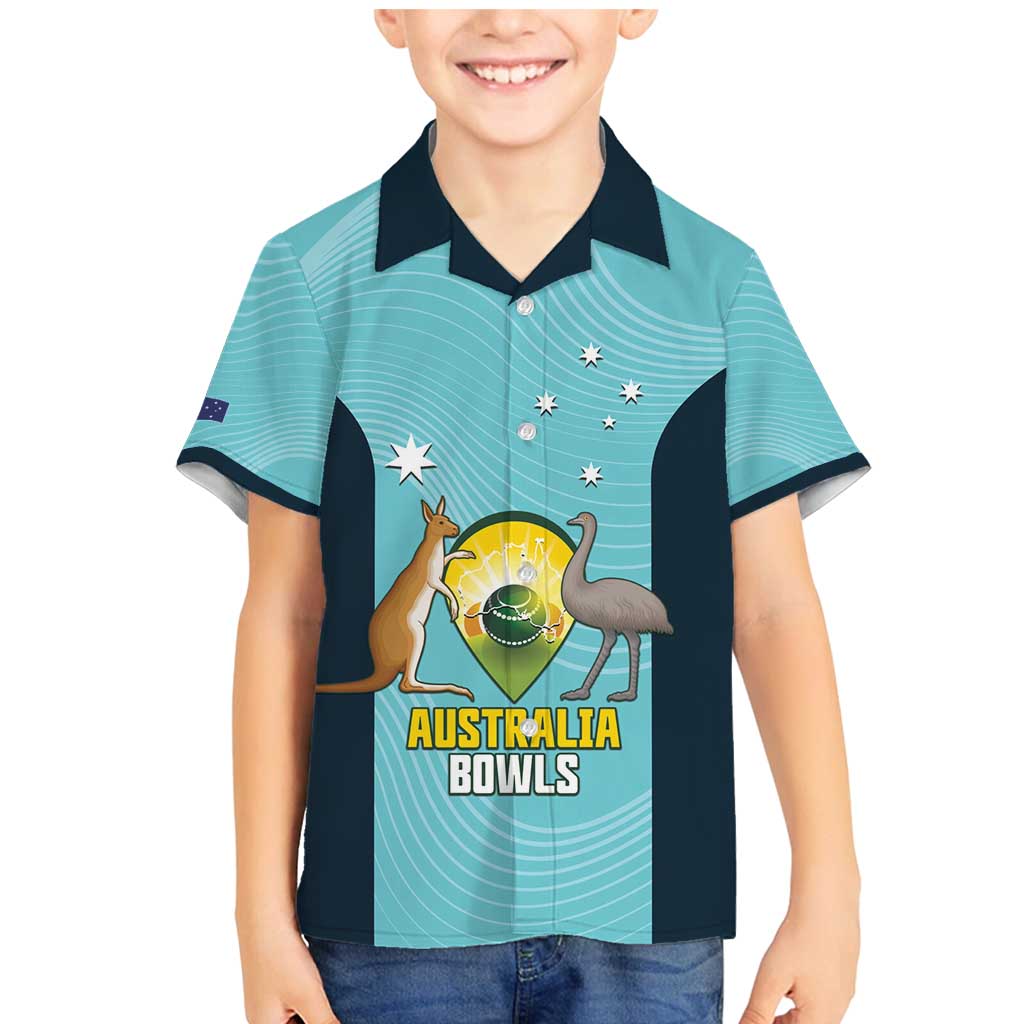 Custom Bowls Australia Family Matching Mermaid Dress and Hawaiian Shirt Teal Color Curve Sporty - Aussie Hoodie