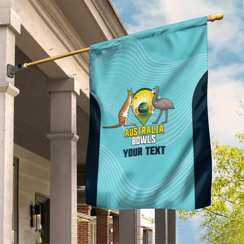 Custom Bowls Australia Garden Flag Teal Color Curve Sporty - Aussie Hoodie
