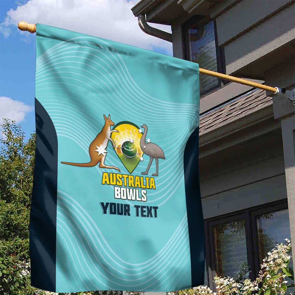 Custom Bowls Australia Garden Flag Teal Color Curve Sporty - Aussie Hoodie