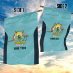 Custom Bowls Australia Garden Flag Teal Color Curve Sporty - Aussie Hoodie