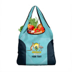 Custom Bowls Australia Grocery Bag Teal Color Curve Sporty - Aussie Hoodie
