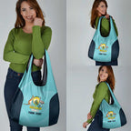 Custom Bowls Australia Grocery Bag Teal Color Curve Sporty - Aussie Hoodie