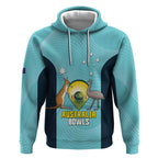 Custom Bowls Australia Hoodie Teal Color Curve Sporty - Aussie Hoodie