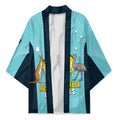 Custom Bowls Australia Kimono Teal Color Curve Sporty - Aussie Hoodie