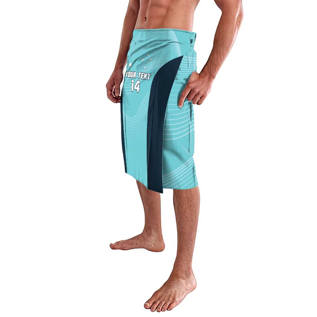 Custom Bowls Australia Lavalava Teal Color Curve Sporty - Aussie Hoodie