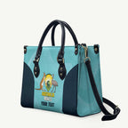 Custom Bowls Australia Leather Bag Teal Color Curve Sporty - Aussie Hoodie
