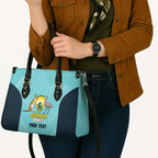Custom Bowls Australia Leather Bag Teal Color Curve Sporty - Aussie Hoodie