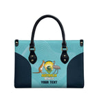 Custom Bowls Australia Leather Bag Teal Color Curve Sporty - Aussie Hoodie