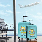 Custom Bowls Australia Luggage Cover Teal Color Curve Sporty - Aussie Hoodie