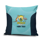 Custom Bowls Australia Pillow Cover Teal Color Curve Sporty - Aussie Hoodie