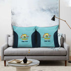 Custom Bowls Australia Pillow Cover Teal Color Curve Sporty - Aussie Hoodie