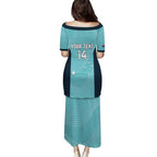 Custom Bowls Australia Puletasi Teal Color Curve Sporty - Aussie Hoodie