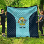 Custom Bowls Australia Quilt Teal Color Curve Sporty - Aussie Hoodie