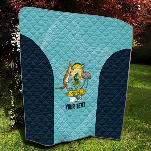 Custom Bowls Australia Quilt Teal Color Curve Sporty - Aussie Hoodie