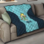 Custom Bowls Australia Quilt Teal Color Curve Sporty - Aussie Hoodie