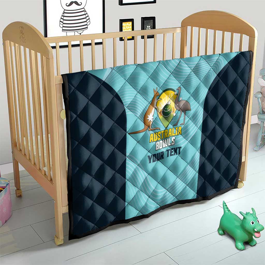 Custom Bowls Australia Quilt Teal Color Curve Sporty - Aussie Hoodie