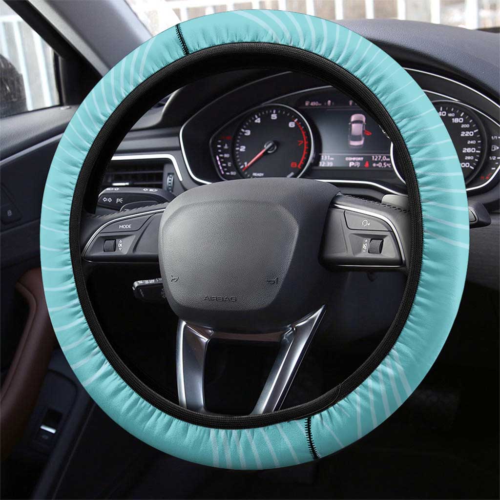 Bowls Australia Steering Wheel Cover Teal Color Curve Sporty - Aussie Hoodie