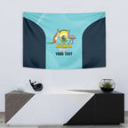 Custom Bowls Australia Tapestry Teal Color Curve Sporty - Aussie Hoodie