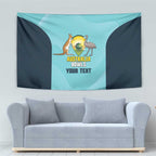 Custom Bowls Australia Tapestry Teal Color Curve Sporty - Aussie Hoodie
