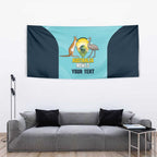 Custom Bowls Australia Tapestry Teal Color Curve Sporty - Aussie Hoodie