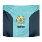 Custom Bowls Australia Tapestry Teal Color Curve Sporty - Aussie Hoodie