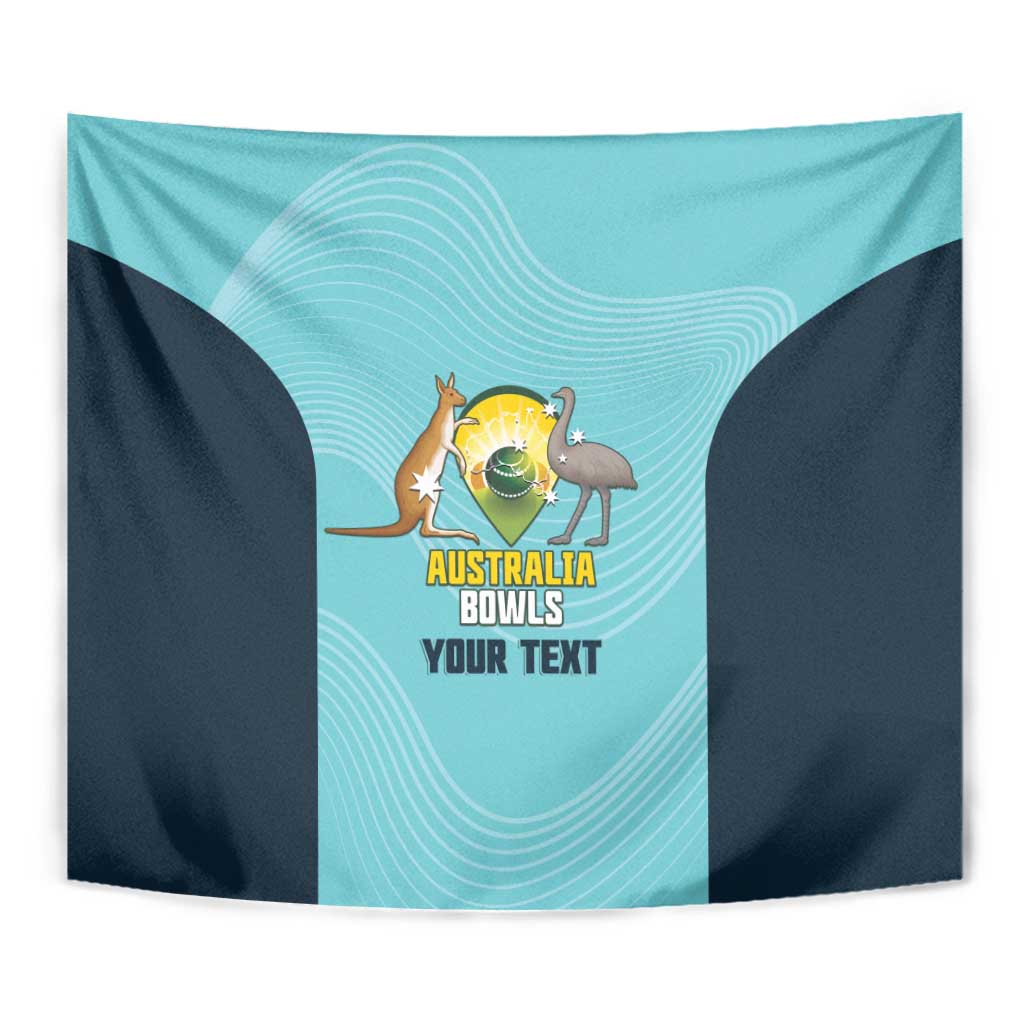 Custom Bowls Australia Tapestry Teal Color Curve Sporty - Aussie Hoodie