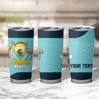 Custom Bowls Australia Tumbler Cup Teal Color Curve Sporty - Aussie Hoodie