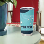 Custom Bowls Australia Tumbler Cup Teal Color Curve Sporty - Aussie Hoodie