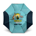 Custom Bowls Australia Umbrella Teal Color Curve Sporty - Aussie Hoodie