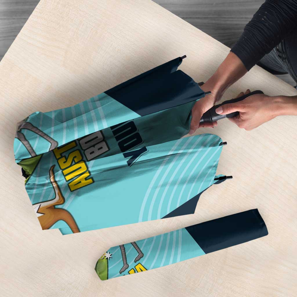 Custom Bowls Australia Umbrella Teal Color Curve Sporty - Aussie Hoodie