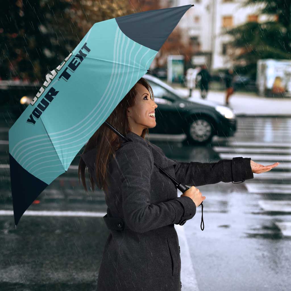 Custom Bowls Australia Umbrella Teal Color Curve Sporty - Aussie Hoodie