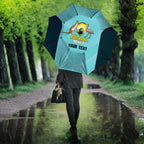 Custom Bowls Australia Umbrella Teal Color Curve Sporty - Aussie Hoodie