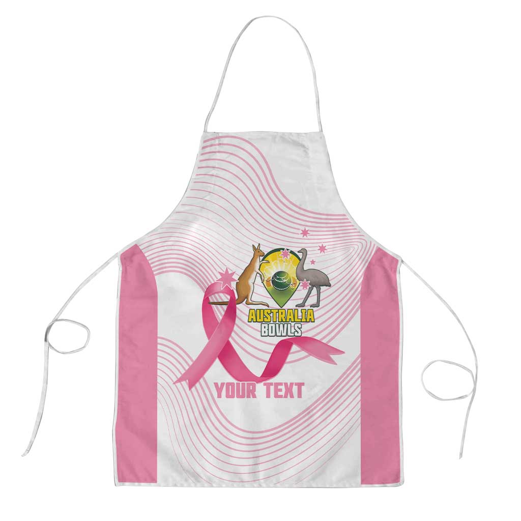Custom Bowls Australia Breast Cancer Apron Pink Ribbon Curve Sporty - Aussie Hoodie