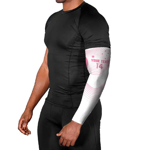 Custom Bowls Australia Breast Cancer Arm Sleeves Pink Ribbon Curve Sporty - Aussie Hoodie