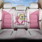 Custom Bowls Australia Breast Cancer Back Car Seat Cover Pink Ribbon Curve Sporty - Aussie Hoodie